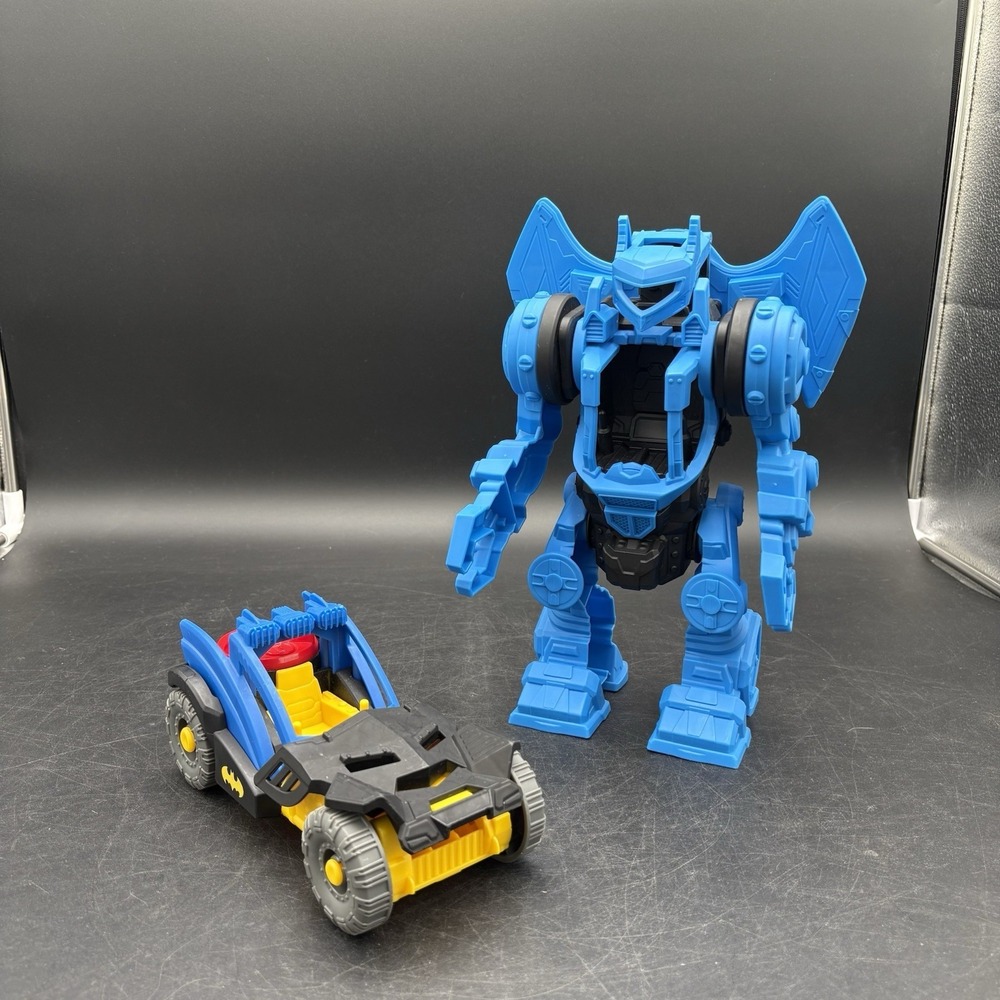 DC Super Friends Batman Robo Command Mech & Batman's Rally Car